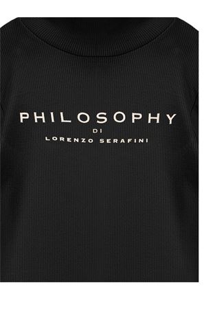 tshirt in cotone nero PHILOSOPHY KIDS | I1F6196212P050
